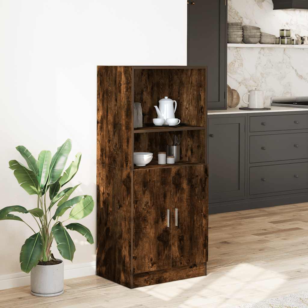 Armoire de cuisine chêne fumé 57x41,5x131,5 cm bois ingénierie