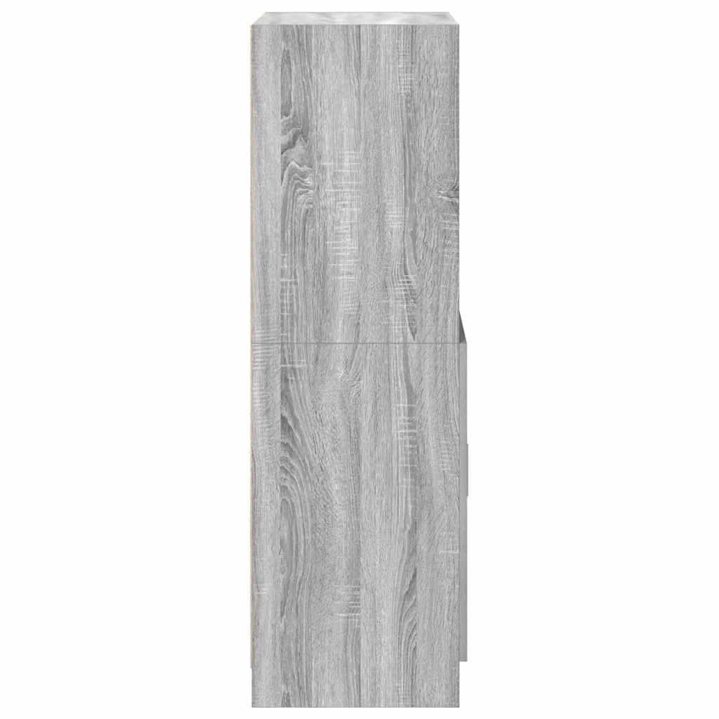 Armoire de cuisine sonoma gris 57x41,5x131,5 cm bois ingénierie