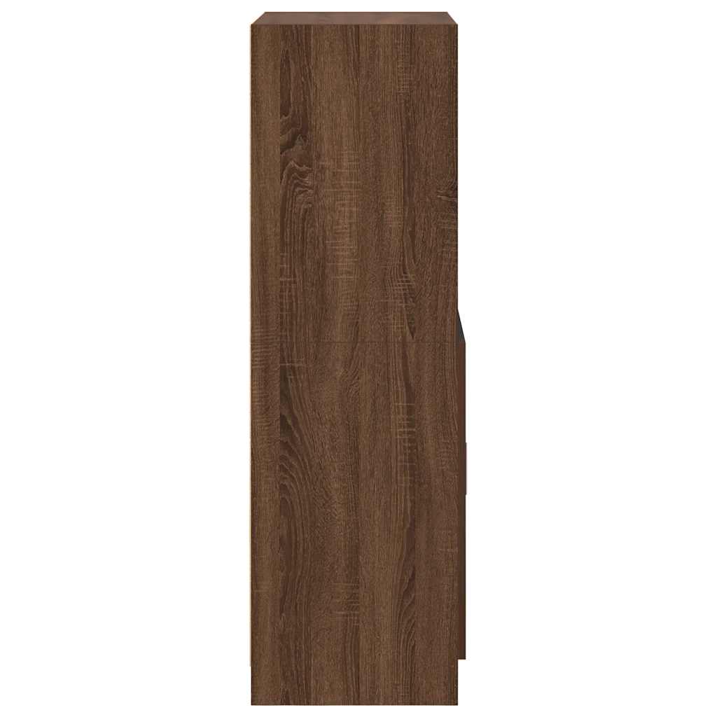 Armoire de cuisine chêne marron 57x41,5x131,5cm bois ingénierie