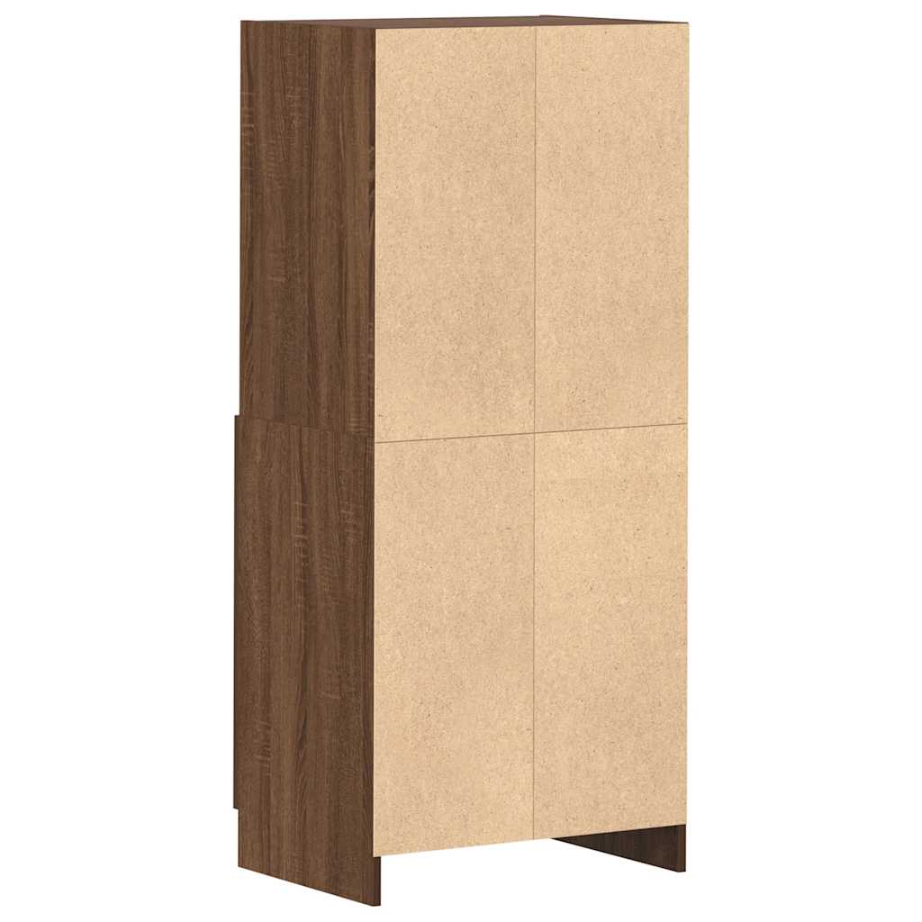 Armoire de cuisine chêne marron 57x41,5x131,5cm bois ingénierie