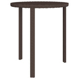 Tables d'appoint de jardin 3 pcs marron résine tressée