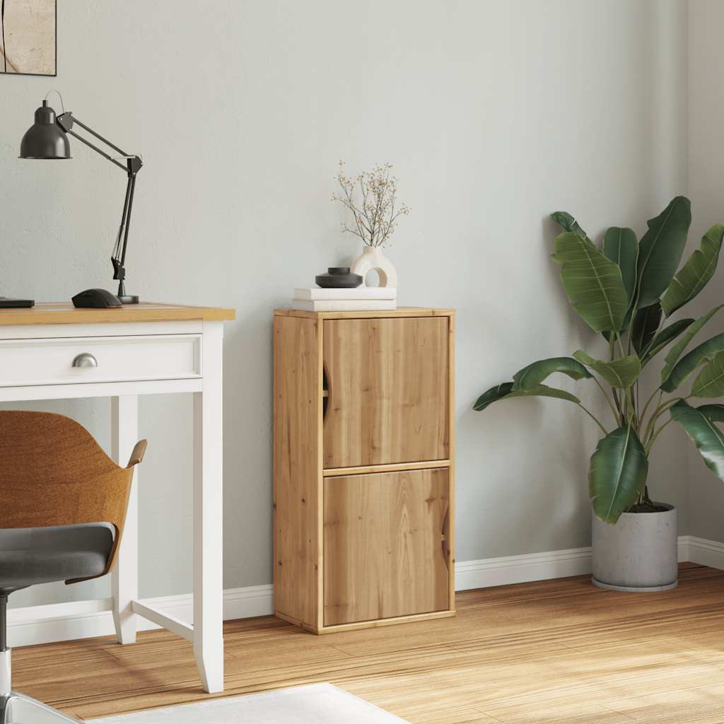 Armoire latérale ODDA 40x24x79 cm bois massif pin