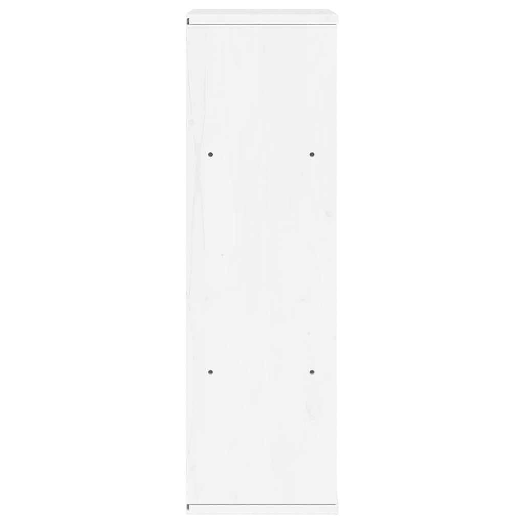 Armoire latérale ODDA blanc 40x24x79 cm bois massif pin