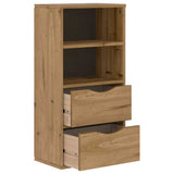 Armoire latérale avec tiroirs ODDA 40x24x79 cm bois massif pin