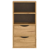 Armoire latérale avec tiroirs ODDA 40x24x79 cm bois massif pin