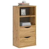 Armoire latérale avec tiroirs ODDA 40x24x79 cm bois massif pin