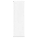 Armoire latérale tiroirs ODDA blanc 40x24x79 cm bois massif pin