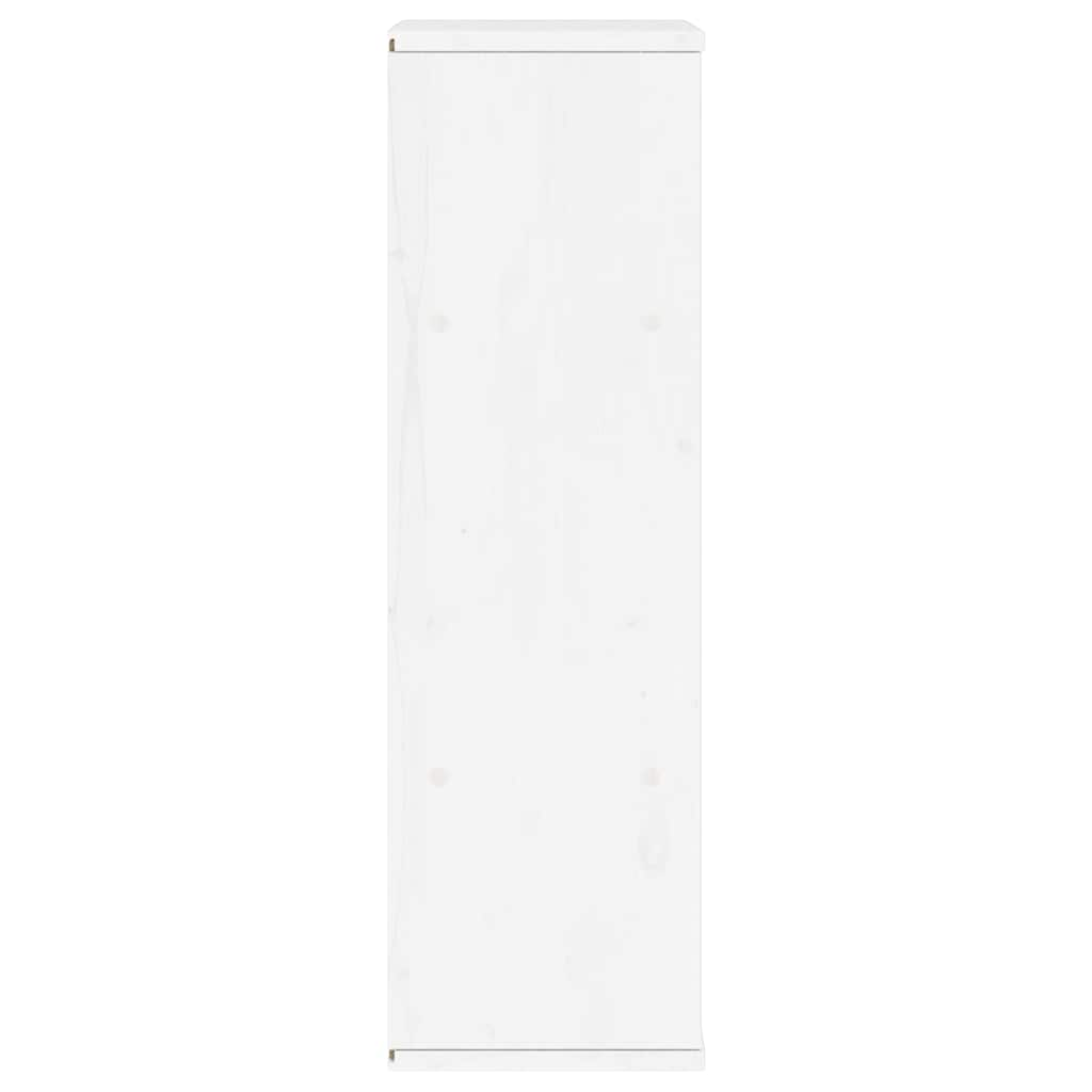 Armoire latérale ODDA blanc 40x24x79 cm bois massif pin