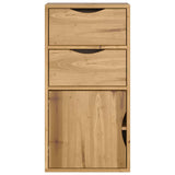 Side cabinet with drawers ODDA 40x24x79 cm solid pine wood