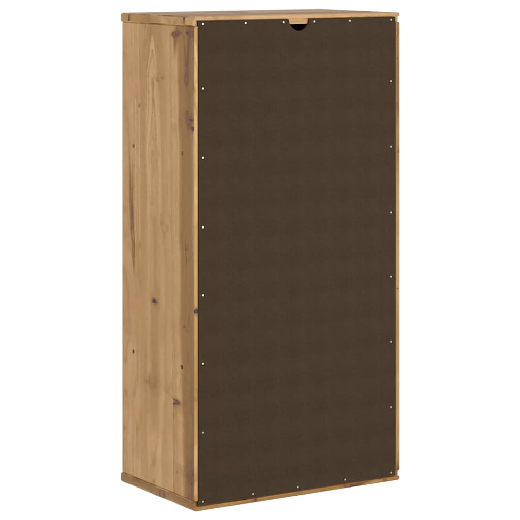 Armoire latérale avec tiroirs ODDA 40x24x79 cm bois massif pin