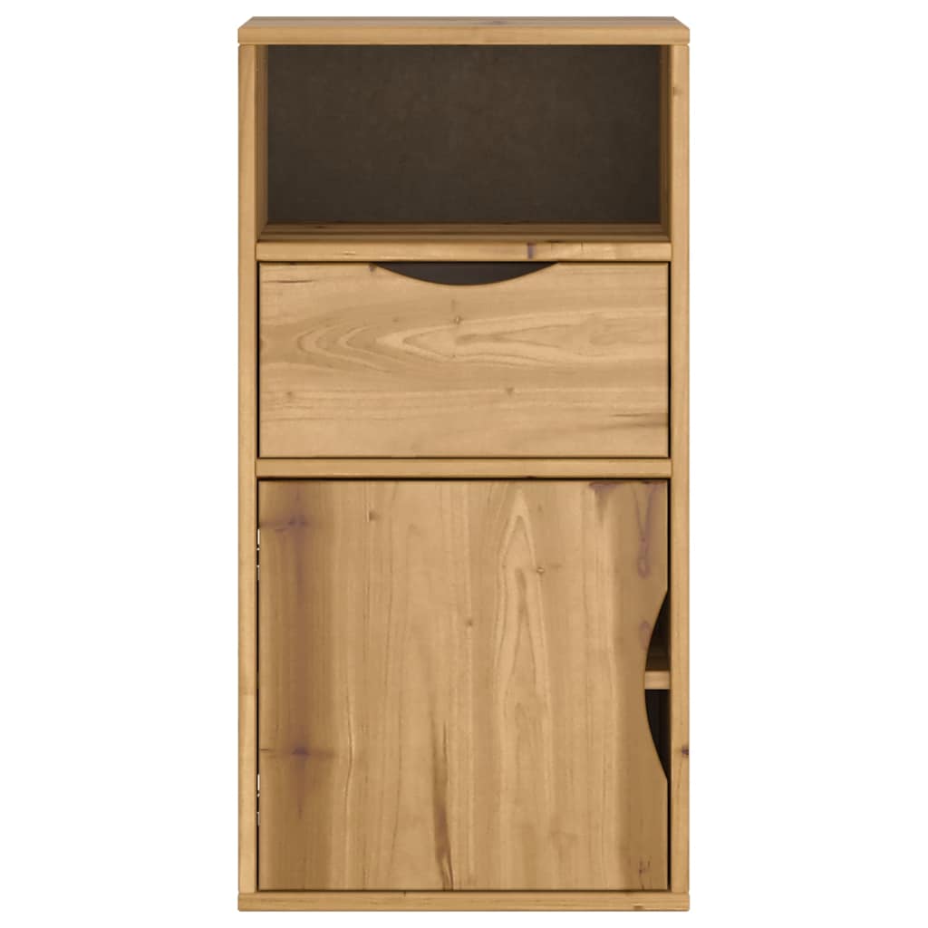 Armoire latérale avec tiroir ODDA 40x24x79 cm bois massif pin