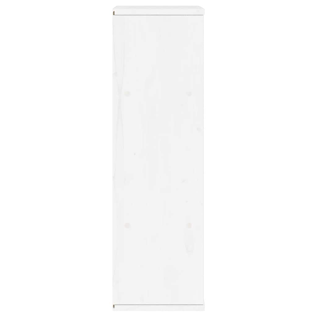 Armoire latérale tiroir ODDA blanc 40x24x79 cm bois massif pin