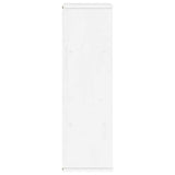 Armoire latérale tiroir ODDA blanc 40x24x79 cm bois massif pin