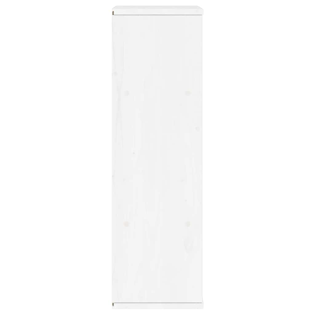 Armoire latérale ODDA blanc 40x24x79 cm bois massif pin