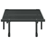 Cadre de lit sans matelas pliable noir 75x190 cm acier