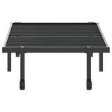 Cadre de lit sans matelas pliable noir 80x200 cm acier