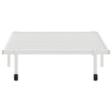 Cadre de lit sans matelas pliable blanc 100x190 cm acier