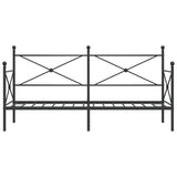 Lit de repos sans matelas noir 90x200 cm acier