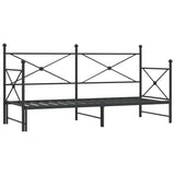 Day bed with trundle without mattress 80x200 cm steel