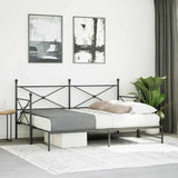 Day bed with trundle without mattress 80x200 cm steel