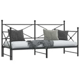 Day bed with trundle without mattress 80x200 cm steel