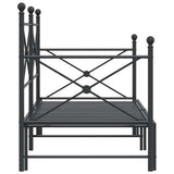 Day bed with trundle without mattress 80x200 cm steel