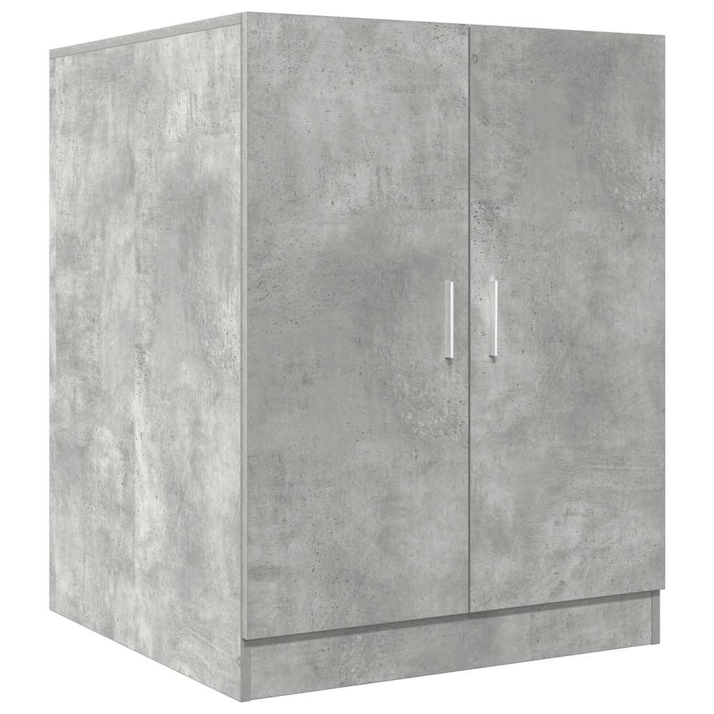 Washing machine cabinets 2pcs gray concrete engineered wood