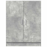 Washing machine cabinets 2pcs gray concrete engineered wood