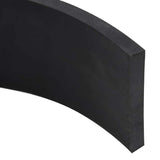 Black snow plow rubber edging 150x10x1 cm