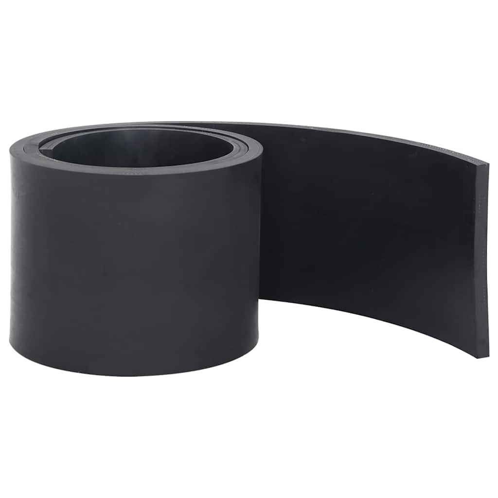 Black snow plow rubber edging 150x15x1 cm