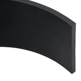 Black snow plow rubber edging 150x15x1 cm