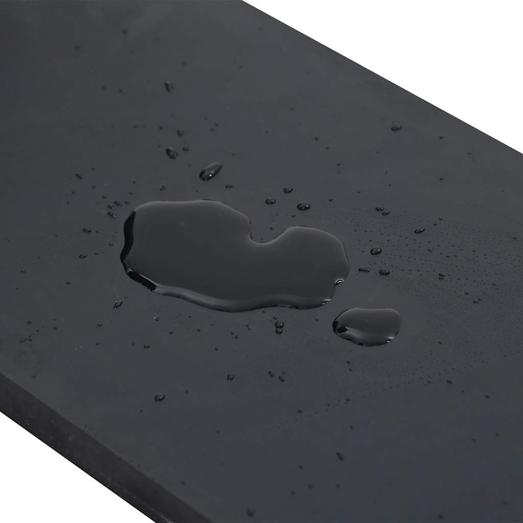 Black snow plow rubber edging 150x15x1 cm