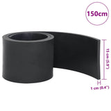 Black snow plow rubber edging 150x15x1 cm