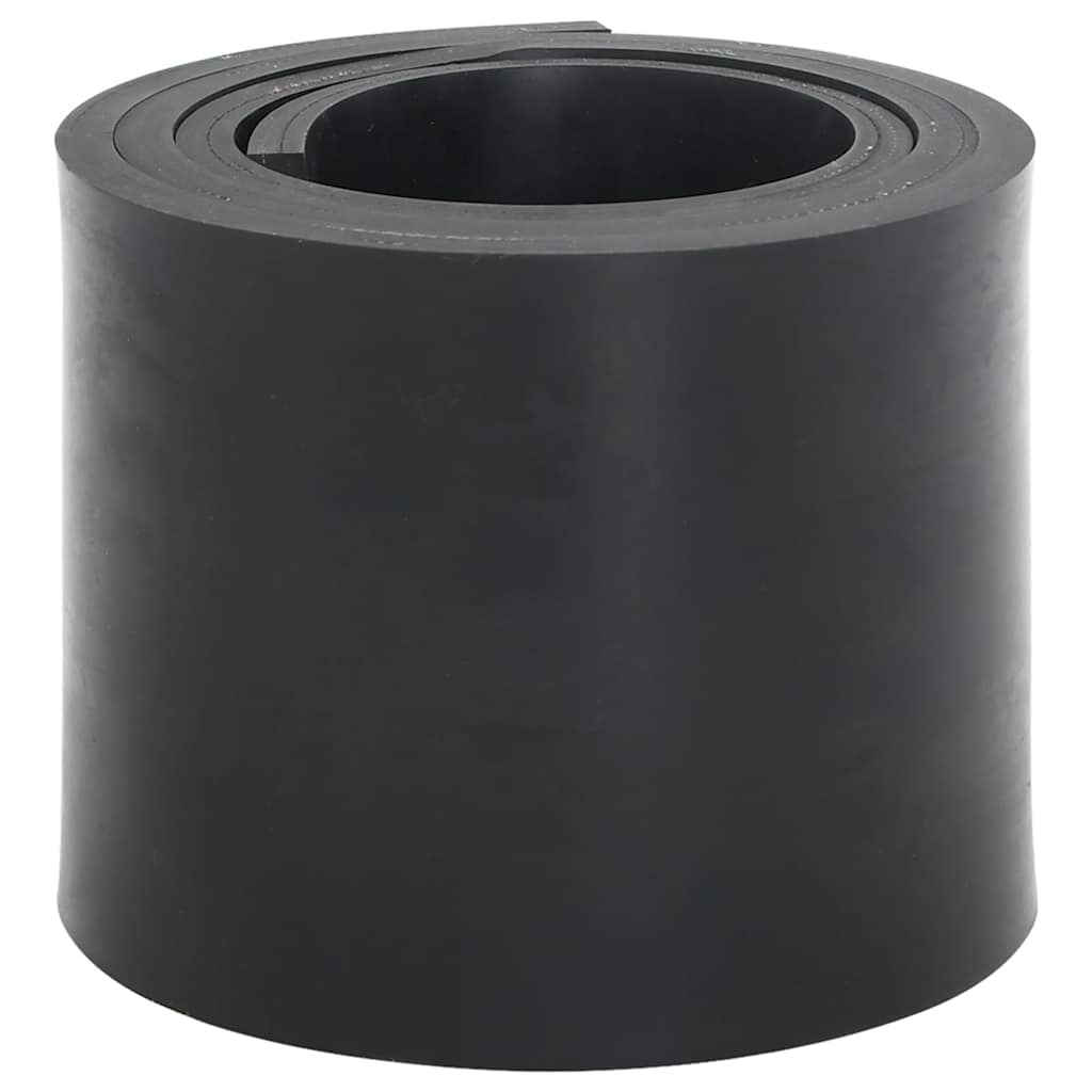 Black snow plow rubber edging 200x15x1 cm