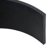 Black snow plow rubber edging 200x15x1 cm