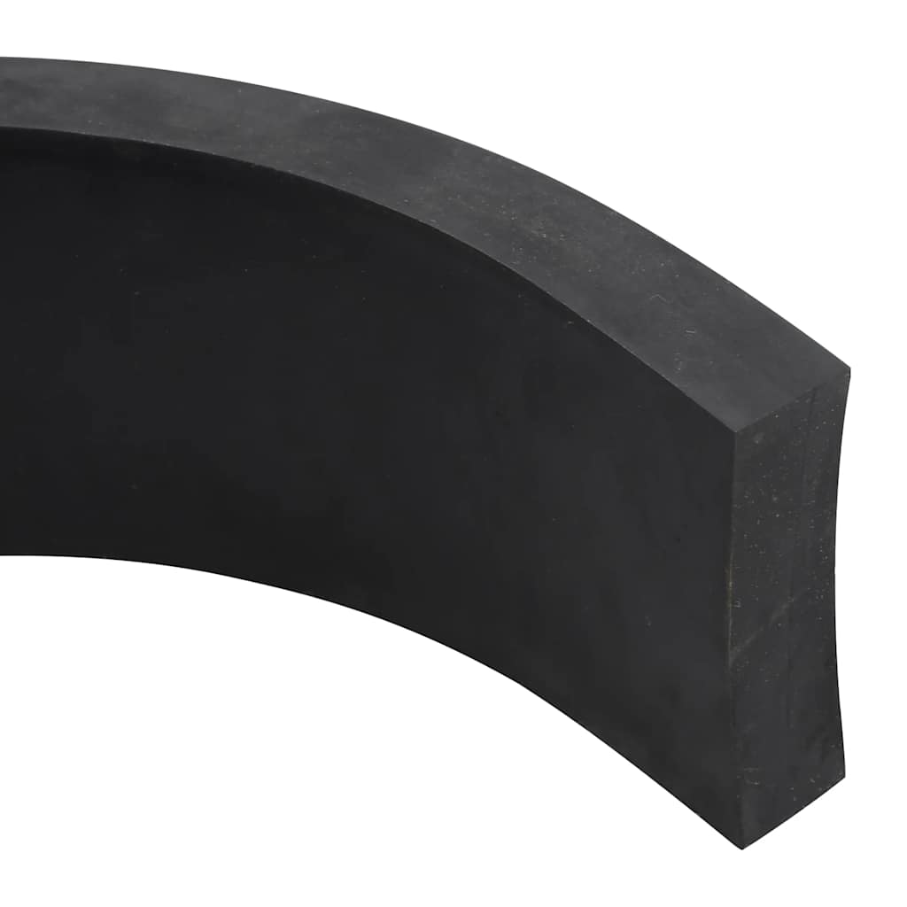 Black snow plow rubber border 180x8x2 cm