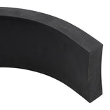 Black snow plow rubber edging 250x8x2 cm