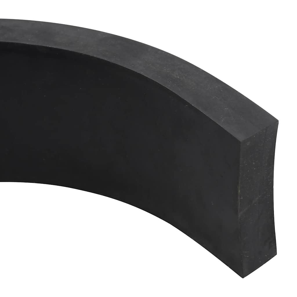 Black snow plow rubber edging 200x10x2 cm