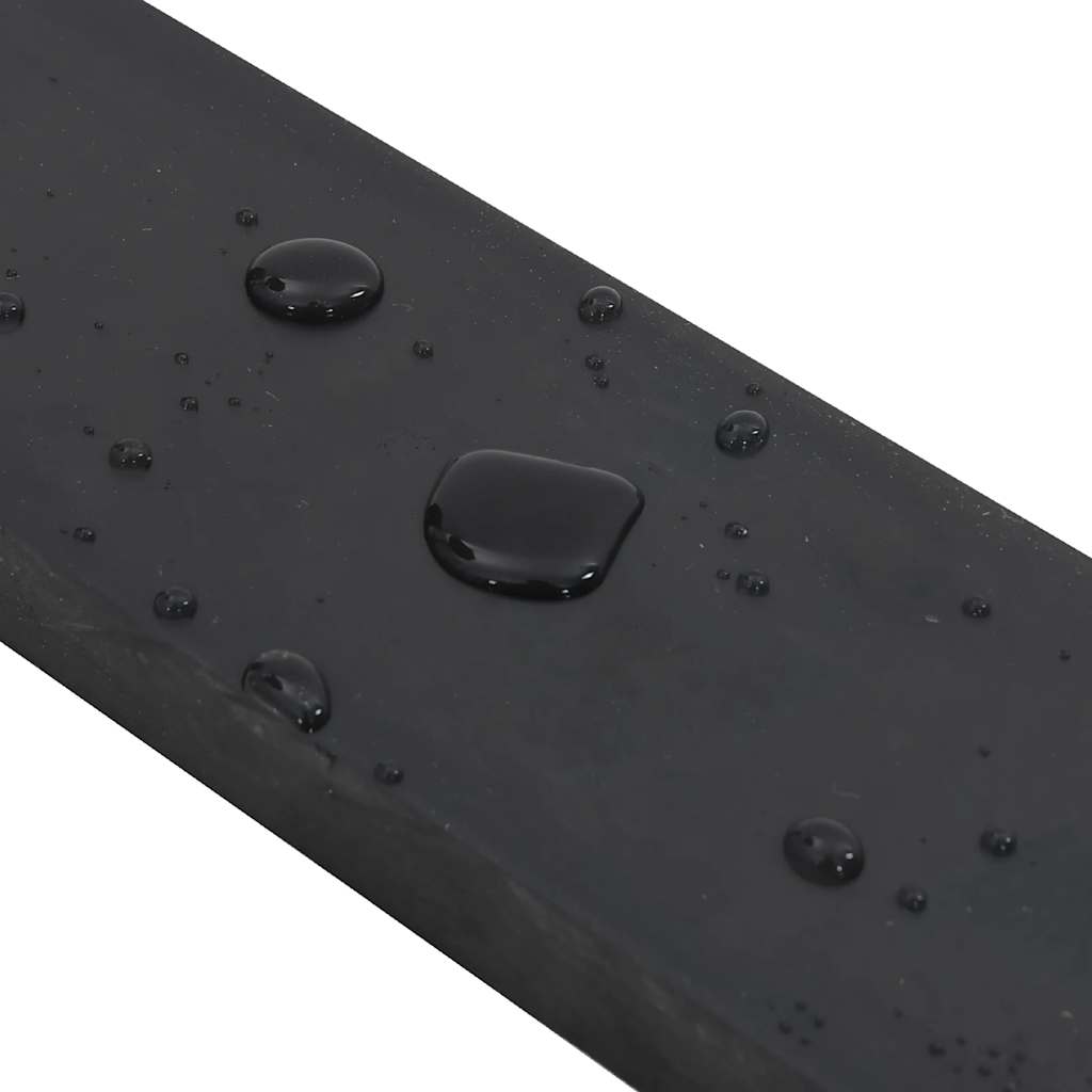 Black snow plow rubber edging 200x10x2 cm