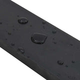 Black snow plow rubber edging 200x10x2 cm