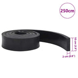 Black snow plow rubber edging 250x10x2 cm