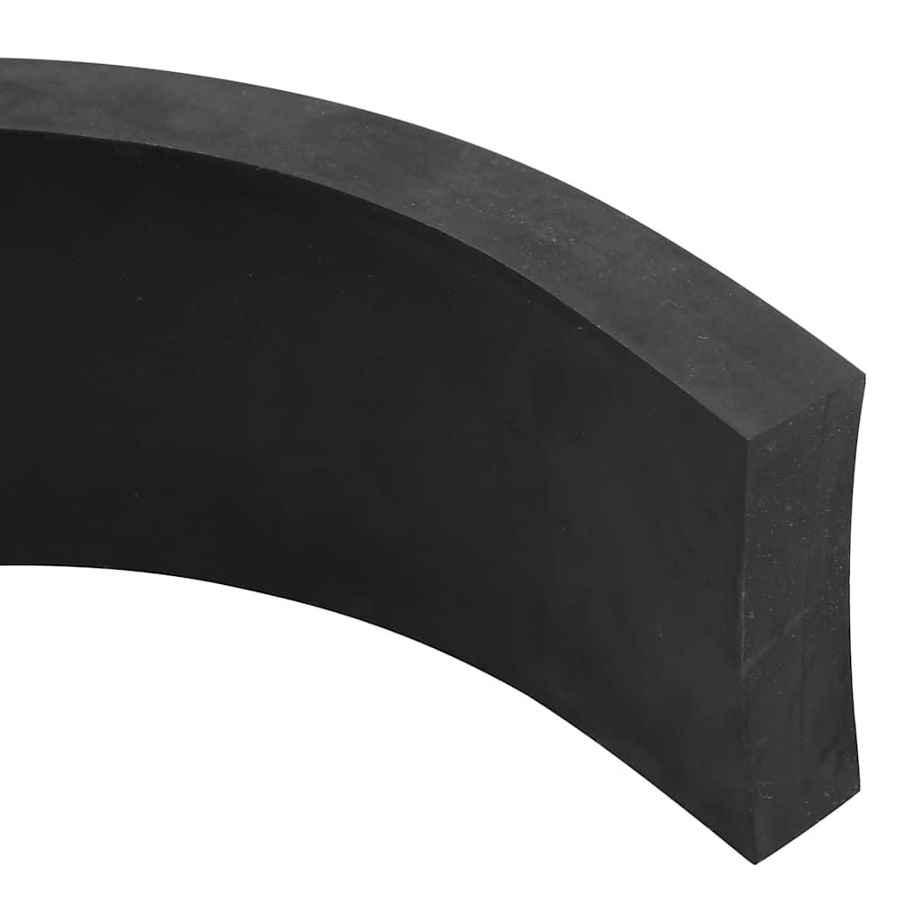 Black snow plow rubber edging 300x10x2 cm