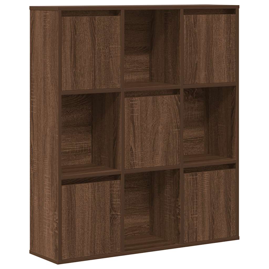 Bibliothèque chêne marron 89x24x101,5 cm bois d'ingénierie