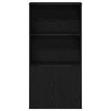 Bibliothèque chêne noir 60x24x120 cm bois d'ingénierie