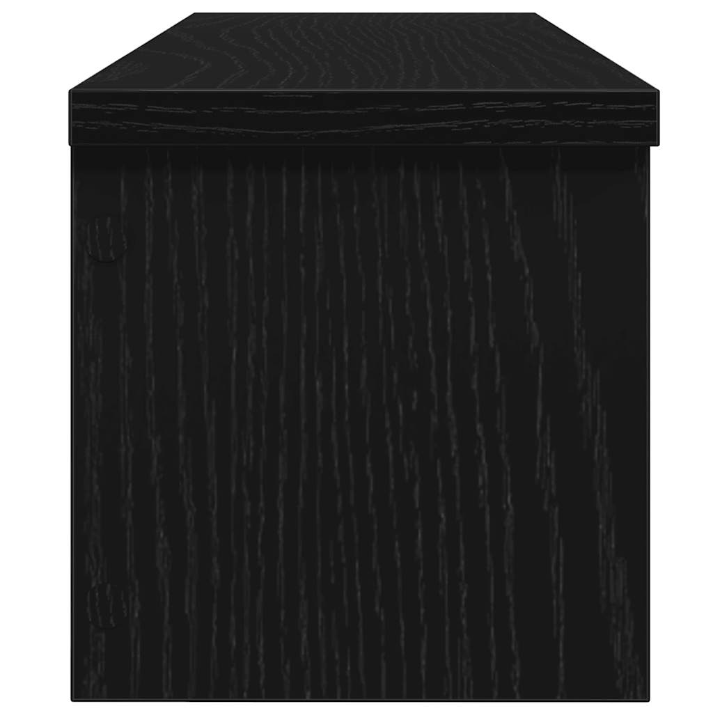 Étagères de cuisine empilables 2 pcs noir 50x15x16 cm