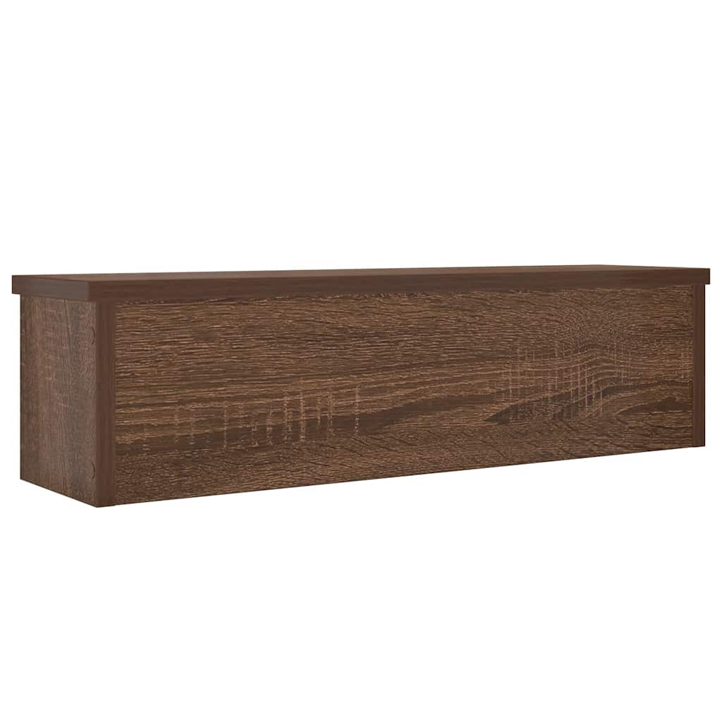 Étagères de cuisine empilables 2 pcs chêne marron 50x15x16 cm