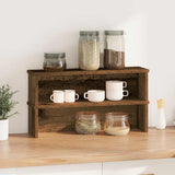 Stackable kitchen shelves 2 pcs old wood 50x15x16 cm