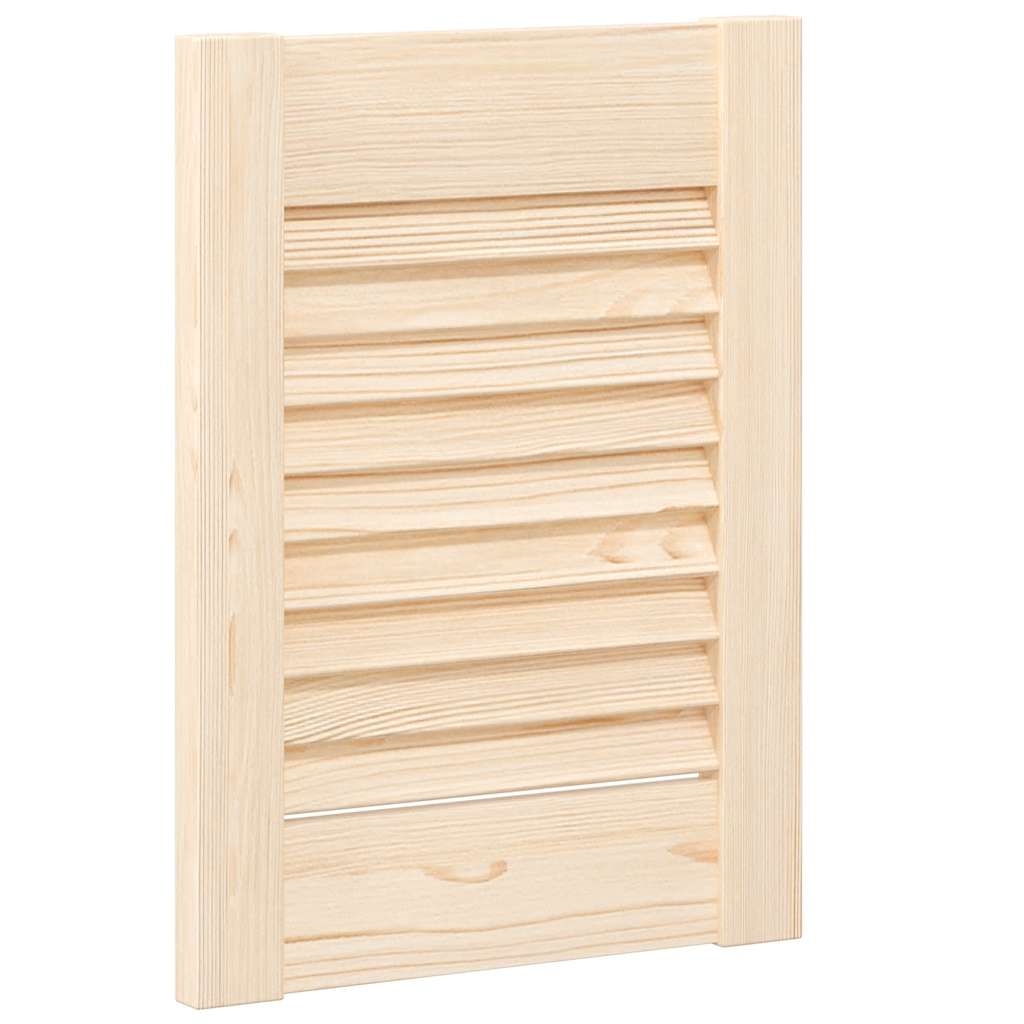 Louvered cabinet doors 2 pcs 39.5x29.5 cm solid pine