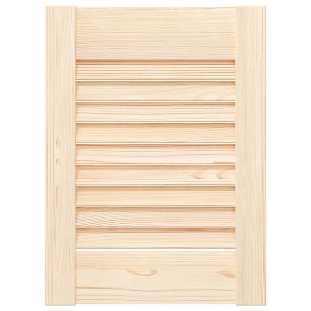 Louvered cabinet doors 2 pcs 39.5x29.5 cm solid pine