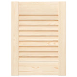 Louvered cabinet doors 2 pcs 39.5x29.5 cm solid pine